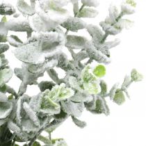 Branche artificielle d&#39;eucalyptus enneigée déco branche eucalyptus Noël 48cm