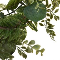 Article Couronne d&#39;eucalyptus décoration d&#39;eucalyptus artificiel vert Ø50cm