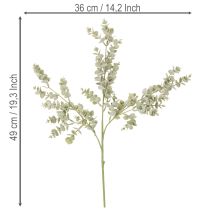 Article Branche d'eucalyptus artificielle, branche décorative pour vases et bouquets, 49 cm, lot de 4