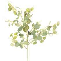Article Branche d'eucalyptus artificielle à feuilles rondes, 75 cm, lot de 4