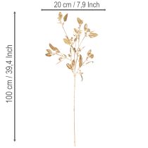 Article Branche d'eucalyptus artificielle, branche décorative pour vase, 100 cm