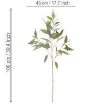 Article Branche d'eucalyptus artificielle, vert naturel, décoration, 100 cm