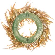 Article Couronne de fougère artificielle pour table et porte 35 cm
