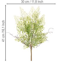 Article Branche de ruscus artificielle verte pour décoration florale, 41 cm