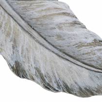 Article Plume de décoration funéraire 18cm x 6,5cm 4 pcs