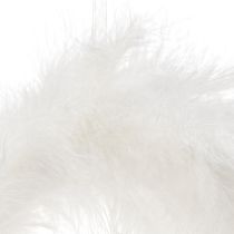 Article Couronne de plumes idéale pour la décoration de mariage et une ambiance festive à Pâques (20 cm)