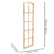 Article Cadre de fenêtre en bois comme décoration murale 100 cm