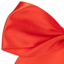 Article Nœud décoratif rouge, pré-noué pour le bricolage et l'emballage, 11 cm, 25 pièces