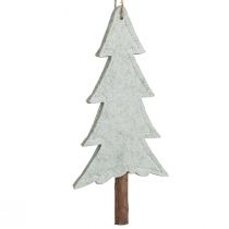Article Lot de 4 décorations sapins en feutre verts 20 cm