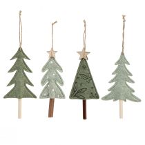 Article Sapins de Noël en feutre à suspendre Déco sapin Vert 18cm 8pcs