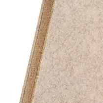 Article Décoration sapin de Noël en feutre sapin beige H80cm