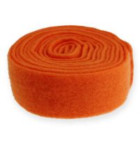 Article Ruban feutre orange 7,5cm 5m