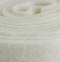 Ruban feutre blanc 7.5cm, 5m