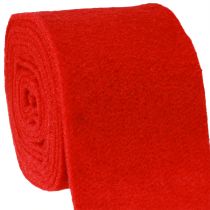 Article Ruban de feutrine 15cm x 5m rouge foncé
