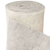 Article Ruban de feutrine 15cm x 5m bicolore gris, blanc