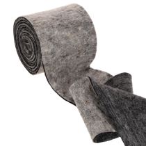 Article Charnière pour pot en feutre de laine bicolore, gris/noir, 15 cm x 5 m