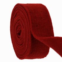 Article Ruban feutre rouge foncé 7.5cm 5m