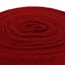 Article Ruban feutre rouge foncé 7.5cm 5m