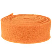 Article Ruban feutre orange 7,5cm 5m