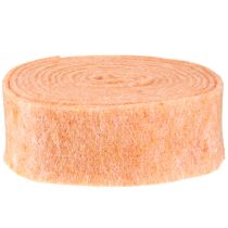 Article Ruban feutre orange 7,5cm 5m