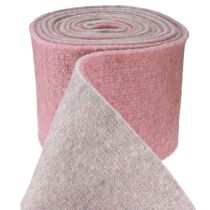 Article Ruban feutre, ruban pot bicolore vieux rose/gris 15cm 5m