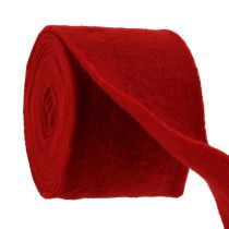 Ruban de feutrine 15cm x 5m rouge foncé