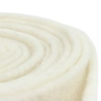 Ruban de feutrine 15cm x 5m blanc