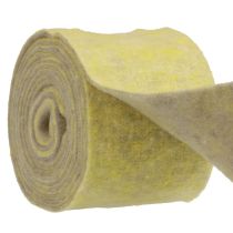 Article Ruban feutre ruban de laine ruban de pot ruban décoratif gris jaune 15cm 5m