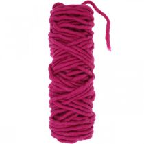 Article Cordon feutre avec fil fil de laine pour travaux manuels rose 20m