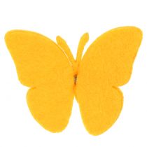 Papillons en feutrine sur clip 7 cm 24 p.