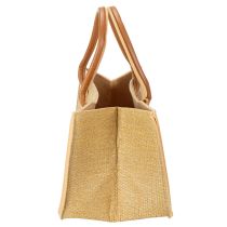 Article Sac en feutre aspect raphia 50 cm x 25 cm x 25 cm