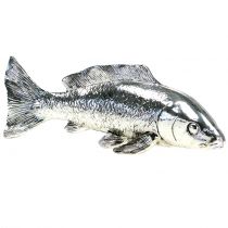 Poisson déco argent 22cm
