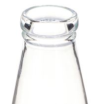 Article Vase bouteille en verre Verre décoratif rétro Ø7,5cm H19cm
