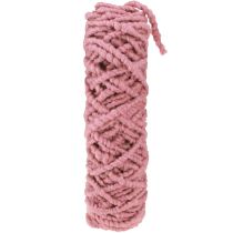 Article Cordon en feutre Fluffy Mirabell vieux rose 25 m