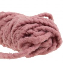 Article Cordon de feutre velcro mirabell vieux rose 25m