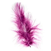 Article Plumes décoratives moelleuses bordeaux pour travaux manuels 5-10cm 20g