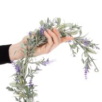Article Guirlande de lilas artificielle, décoration printanière pour occasions spéciales et motifs saisonniers, 145 cm, lot de 2