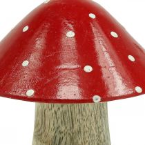 Amanite tue-mouche déco bois champignon automne décoration bois 10×8cm