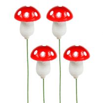 Toadstool sur un fil 2.2cm 100pcs
