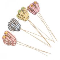 Tongs piquets de jardin bois décoration maritime 31cm 12pcs