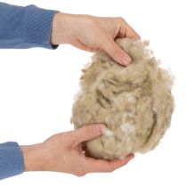 Article Laine de mouton beige naturelle, en vrac, pour les loisirs créatifs et la décoration, 250 g