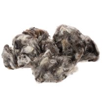Article Laine de mouton décorative naturelle grise mouchetée en vrac 250 g