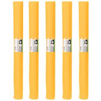 Article Papier crépon fleuriste crépon fleuriste jaune soleil 50×250cm 5 pièces