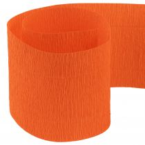 Article Crêpe Fleur orange L10cm grammage 128g/m² L250cm 2pcs