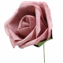 Article Rose en mousse Ø15cm différentes couleurs 4 pcs