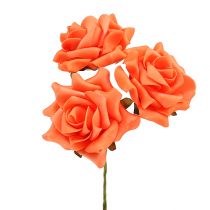 Article Mousse Rose Ø 10cm Orange 8pcs