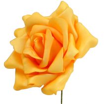 Article Rose en mousse Ø15cm jaune 4pcs