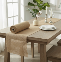 Article Chemin de table ruban de jute naturel 30cm 10m