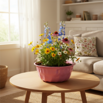 Article Bol décoratif en métal, moule à pâtisserie, moule à gâteau Bundt, rose, Ø 23 cm, H 12 cm