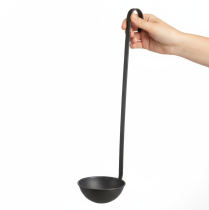Article Pot de plantation, truelle décorative, anthracite, Ø 12,5 cm, lot de 3